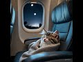 my kitty is falling asleep in the airplane
