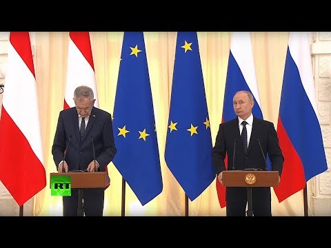 Владимир Путин и президент Австрии подводят итоги переговоров — LIVE