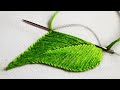 Class  2 blanket stitch leaf  embroidery for beginners