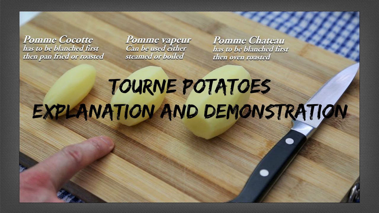 How To Make Tourne Potatoes - Explanation and Demonstration - French Culinary Techniques - YouTube