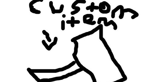 How to make custom items in mine-imator