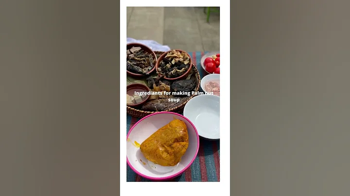 Ghana Best Street Food Palm nut soup #shorts #palmnutsoup #bangasoup