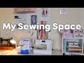 My Sewing Room Tour - How I Organise My Small Sewing Corner