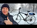 ✅На что способен Электро-Велосипед ЗИМОЙ 🚴 Суровый тест мотор колеса