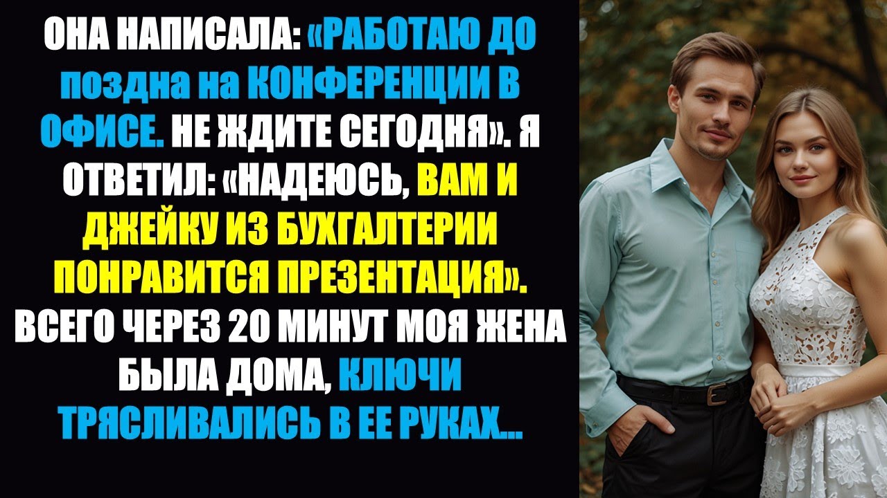 Жена сказала: «Не жди» — я сказал: «Надеюсь, вам с Джейком понравится» — она тут же помчалась домой!