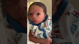 My cute newborn baby funny reaction 😝😜😉#shorts  #shortsvideo #newbornbaby #funnyshorts