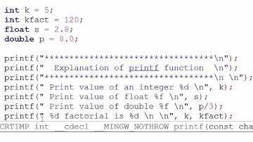 45. Printf function in C Programming (Hindi)