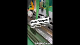 check tool post mounting with hand scarping