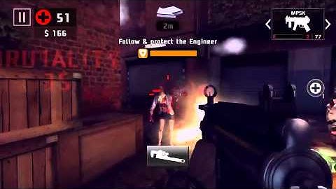 Dead trigger 2 - save the engineer gameplay iPhone 5c