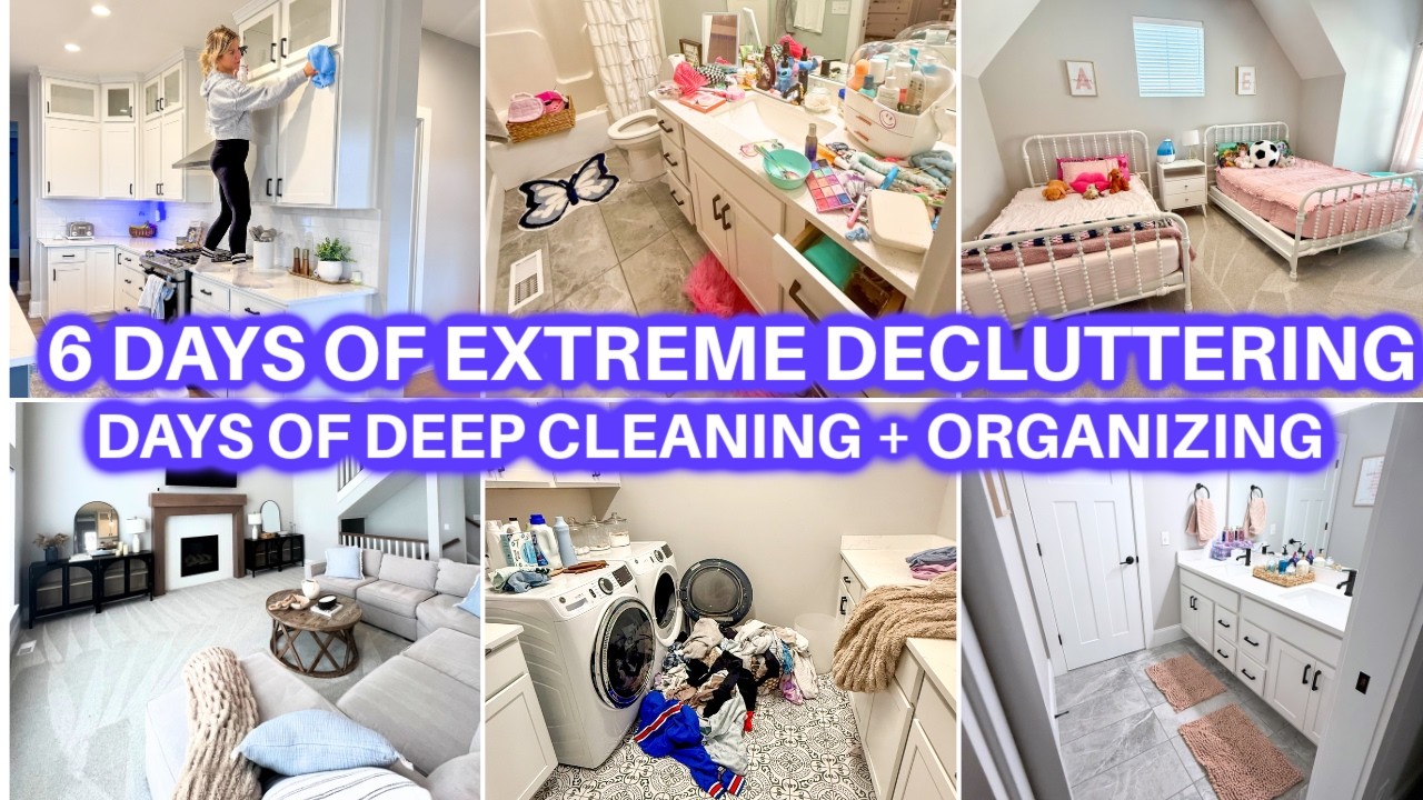 EXTREME SPRING DECLUTTER ORGANIZE + CLEAN WITH ME CLEANING MOTIVATION HOUSE CLEANING JAMIE'S JOURNEY