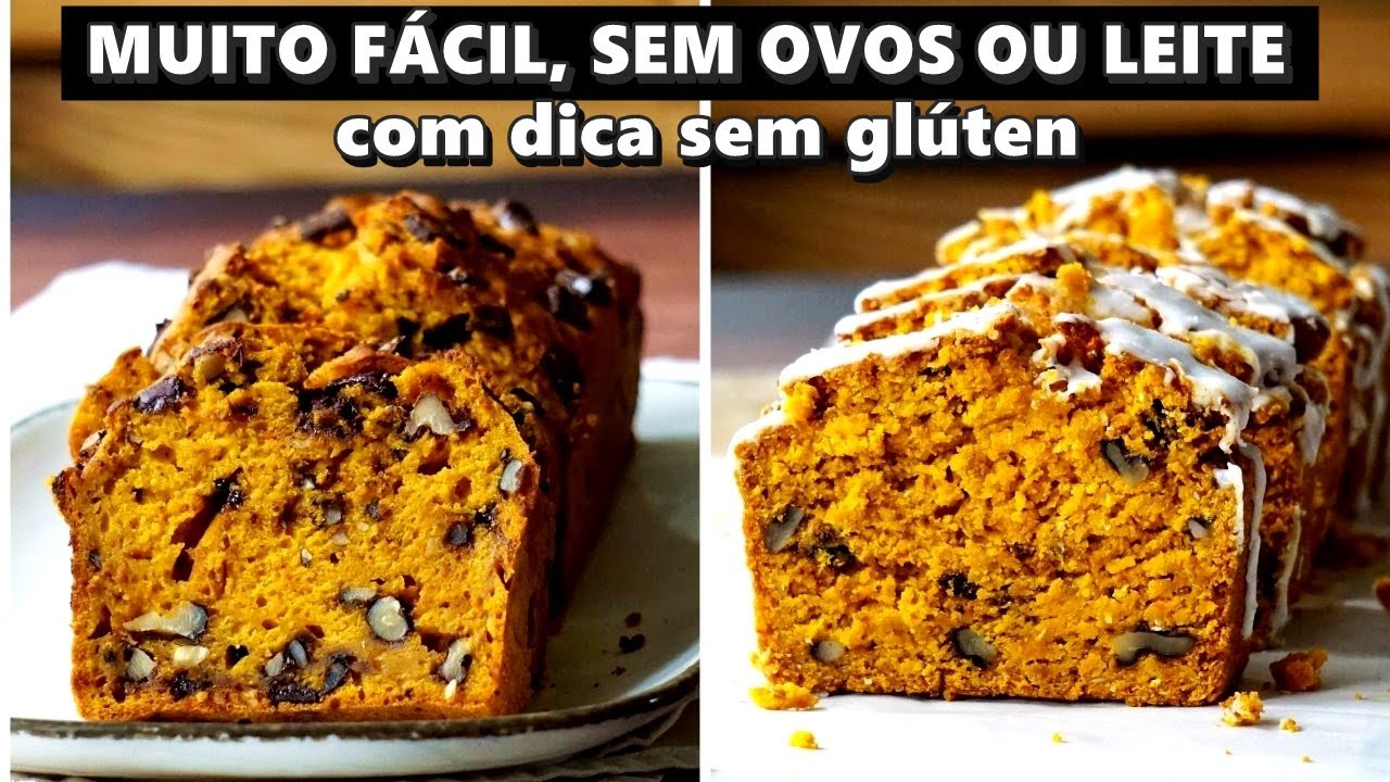 BOLOS DE ABÓBORA VEGANOS BARATOS / sem glúten e tradicional