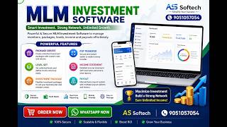 MLM Investment Software | Package Create, Level, P2P Transfer, Income & Payout System | AS Softech screenshot 3