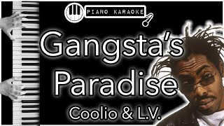 Gangsta’s Paradise - Coolio & L.V. - Piano Karaoke Instrumental Resimi