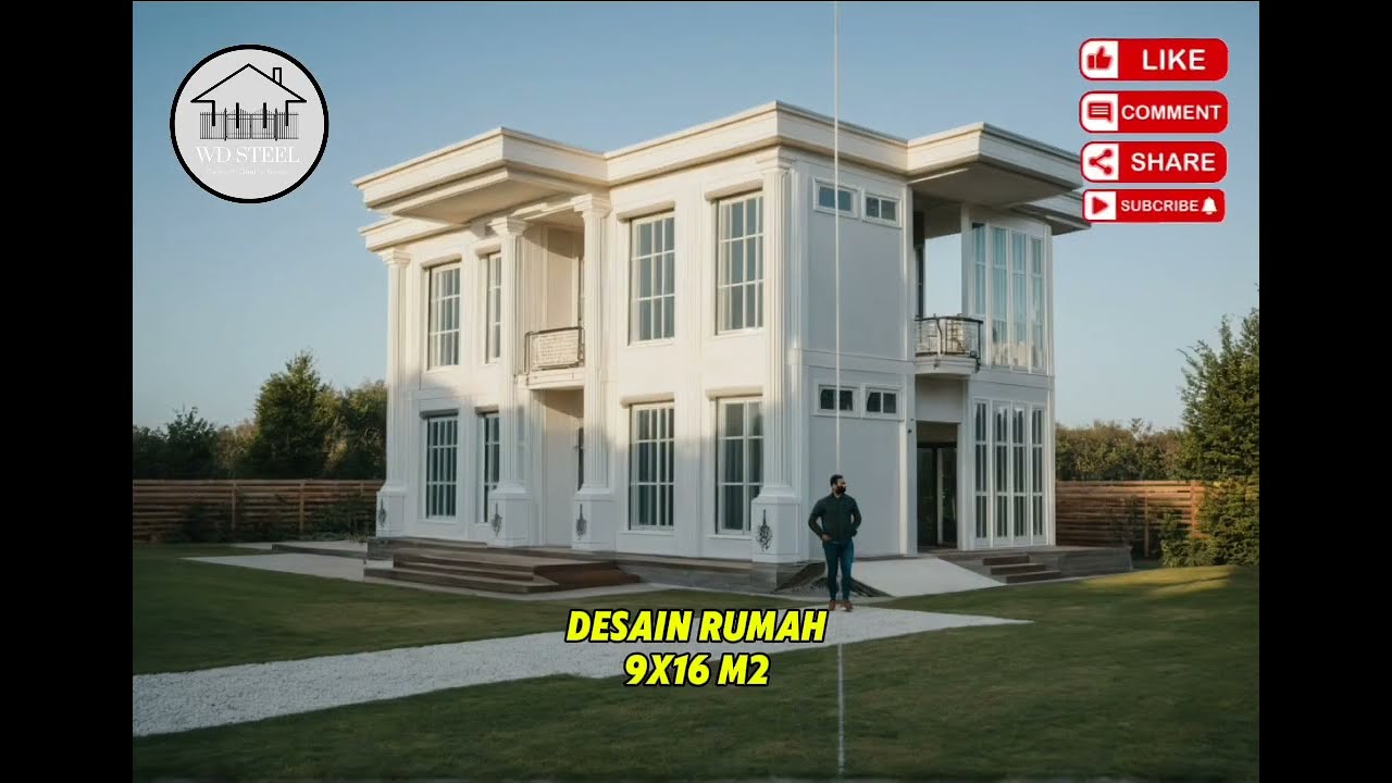 Desain Rumah 9x16m2 WD Steel "Harga Teman Kualitas Sultan"