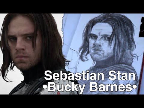 Drawing Sebastian Stan as Bucky Barnes ✏️
