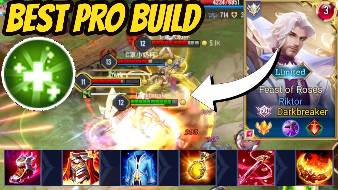 Riktor Rov RIKTOR BEST PRO BUILD IN VIETNAM THAILAND TAIWAN | AoV | 傳說對決 | RoV ...