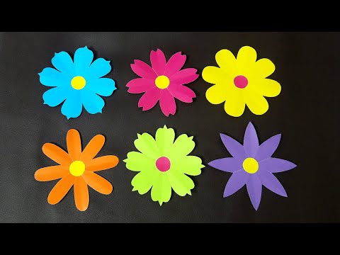 Bỏ túi 6 cách cắt BÔNG HOA 8 Cánh đơn giản | How to make 8 petal paper flowers | Liam Channel | Foci