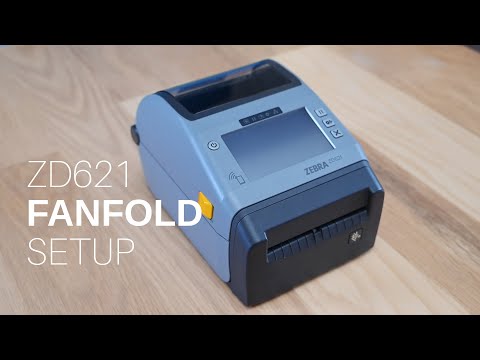 Rental Product Support/Setup: ZD621 Loading Fanfold Calibration and Badge Loading - video from Choose 2 Rent
