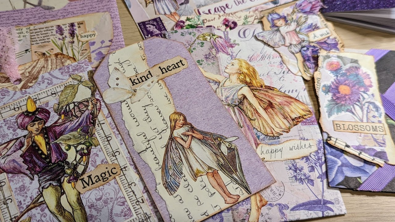 Let's Decorate Purple Fairy Junk Journal Ephemera ~ The FinishItIn4 ...