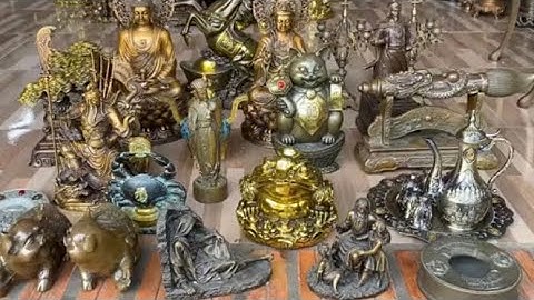 Bộ trà hoàng gia _ gạt tàn bằng đồng _ Cóc đồng #độclạcầnthơ #phongthuy #doco