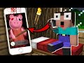 WHY DOES a PIGGY ROBLOX CALL a NOOB at 3:00AM? in Minecraft : Noob vs Pro