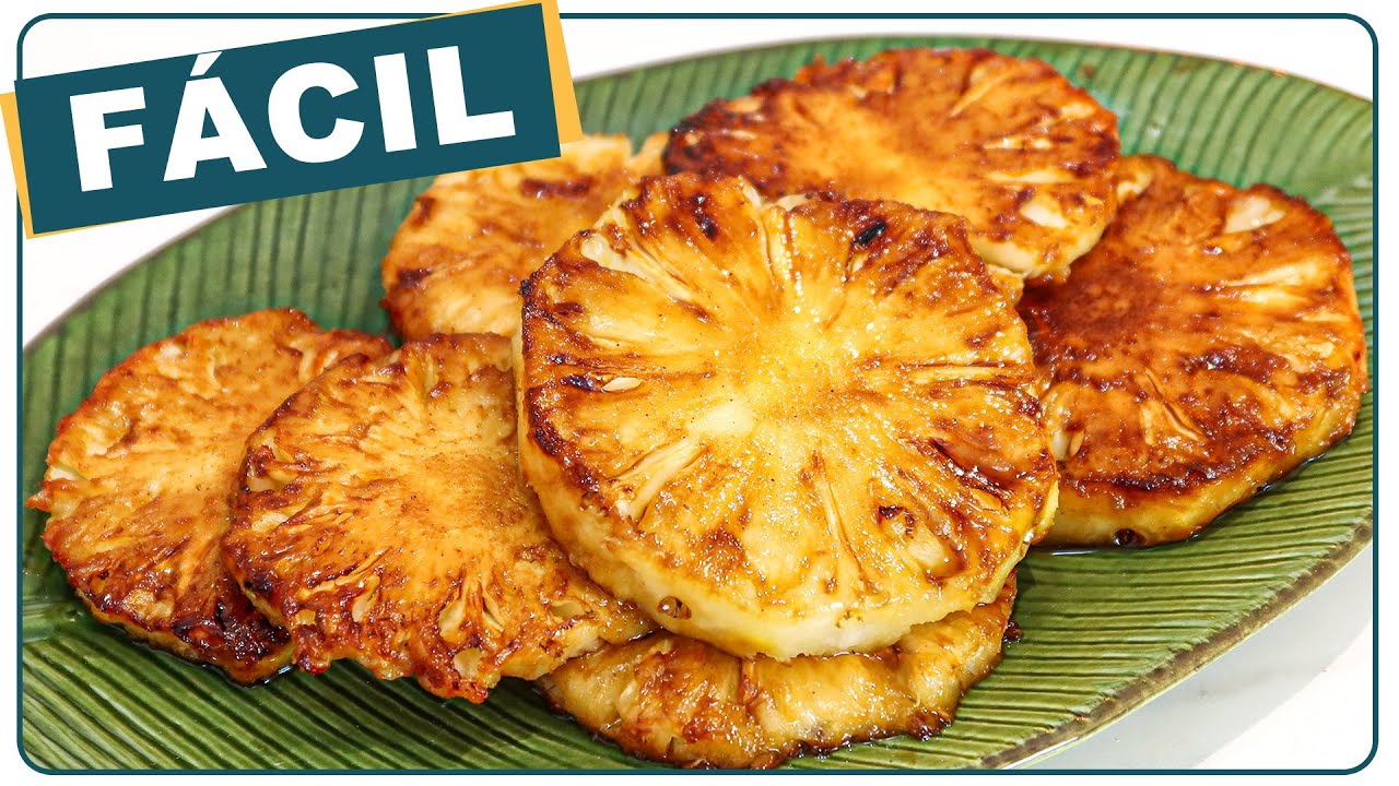 ABACAXI DE CHURRASCO FEITO NO FOGÃO SUPER FÁCIL | Nandu Andrade