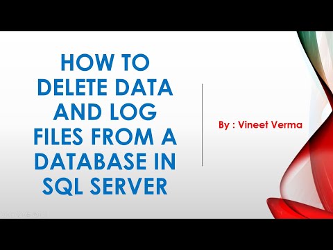 Delete Secondary Data Files and Log Files from Database in SQL Server