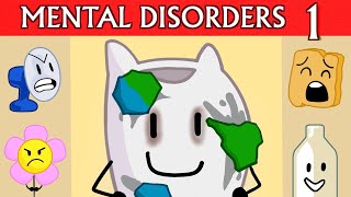 Mental Disorders Portrayed in BFDI | Battle for Dream Island Mental Illness Theory