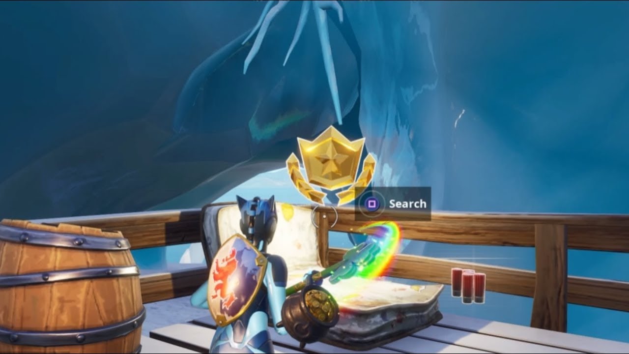 Fortnite Battle Royale - Secret Season 7 Week 5 Battlestar Location (Snowfall Challenges)