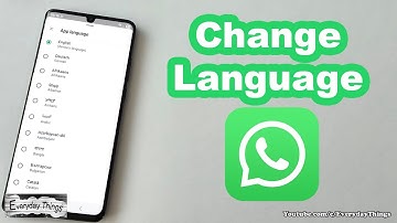 How to Change Language on WhatsApp