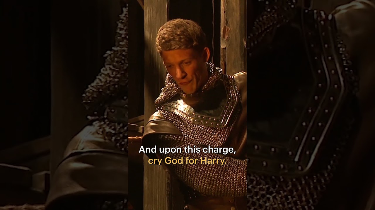 Outnumbered 5 to 1: Henry V Inspires His Men shorts speech