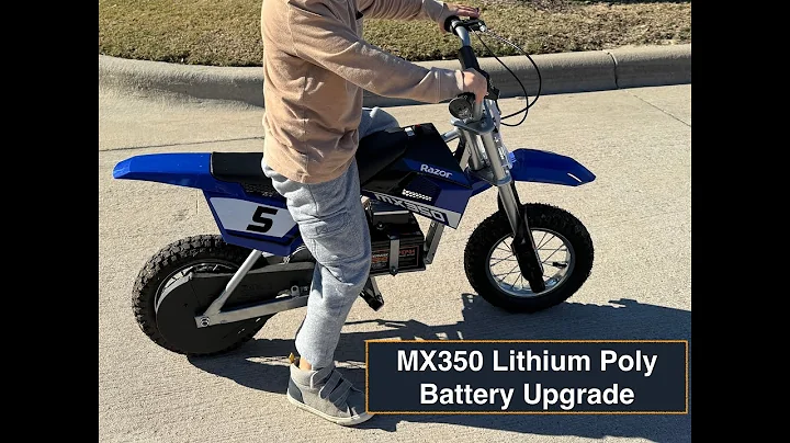 $100 Razor MX350 Dirt Bike Battery Upgrade Lithium (LiFePO4) (Easiest/Quickest Upgrade!)