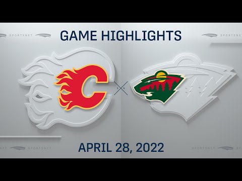 NHL Highlights | Flames vs. Wild - Apr. 28, 2022