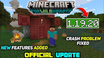 Minecraft Pe 1.19.20 Official Version Released | Minecraft 1.19.20 Crash Problem Fixed