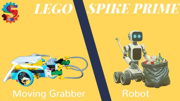 Moving Grabber Bot: LEGO SPIKE Prime Mobile Trash Collection!