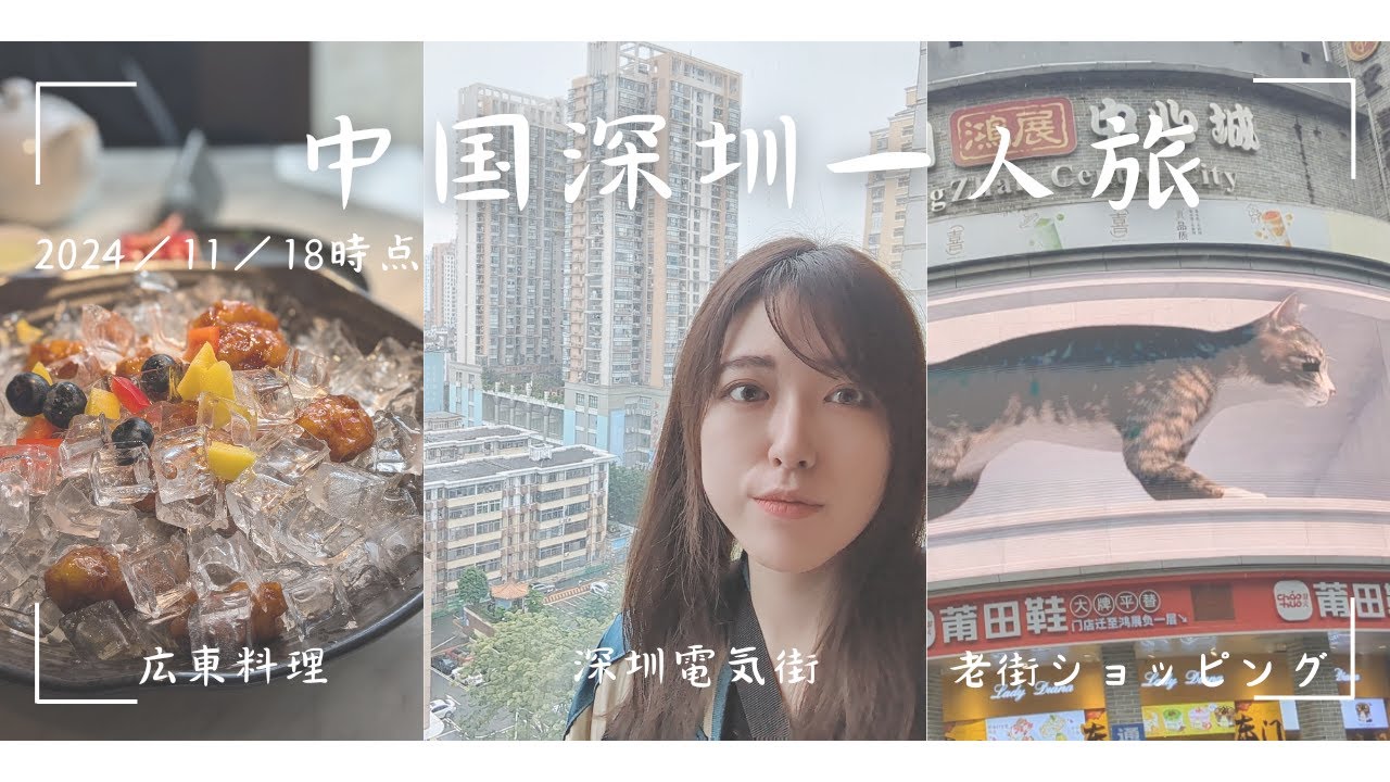 中国深圳で電気街と服買い物旅行