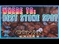 Best place to farm stone in conan exiles