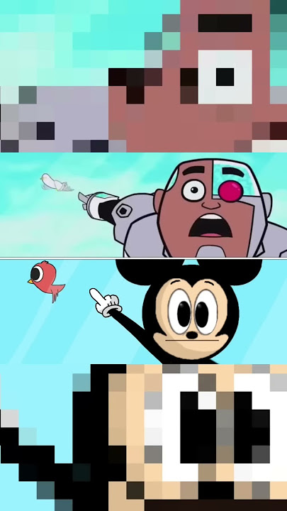 A Birdie! Let’s catch it!!! @TeenTitansGoChannels  reanimation ! #animation #mickeymouse #teentitansgo