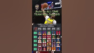 Build an ALL-TIME TEAM with only $15 #nba #like #subscribe