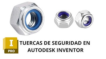 ¿Cómo hacer tuercas en inventor? Tutorial de tuercas de seguridad en Autodesk Inventor 2024.
