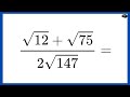 Simplify - Super math problem
