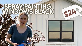 I Spray Painted My Exterior Windows Black for $24