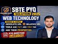 SBTE PYQ SOLUTION 2025 WEB TECHNOLOGY PART B #education #viral #yt #new #video #sbtesemesterexam 