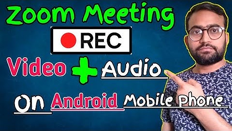 How To Record Zoom Meetings with Audio and Video On Mobile Phone | Record zoom meeting