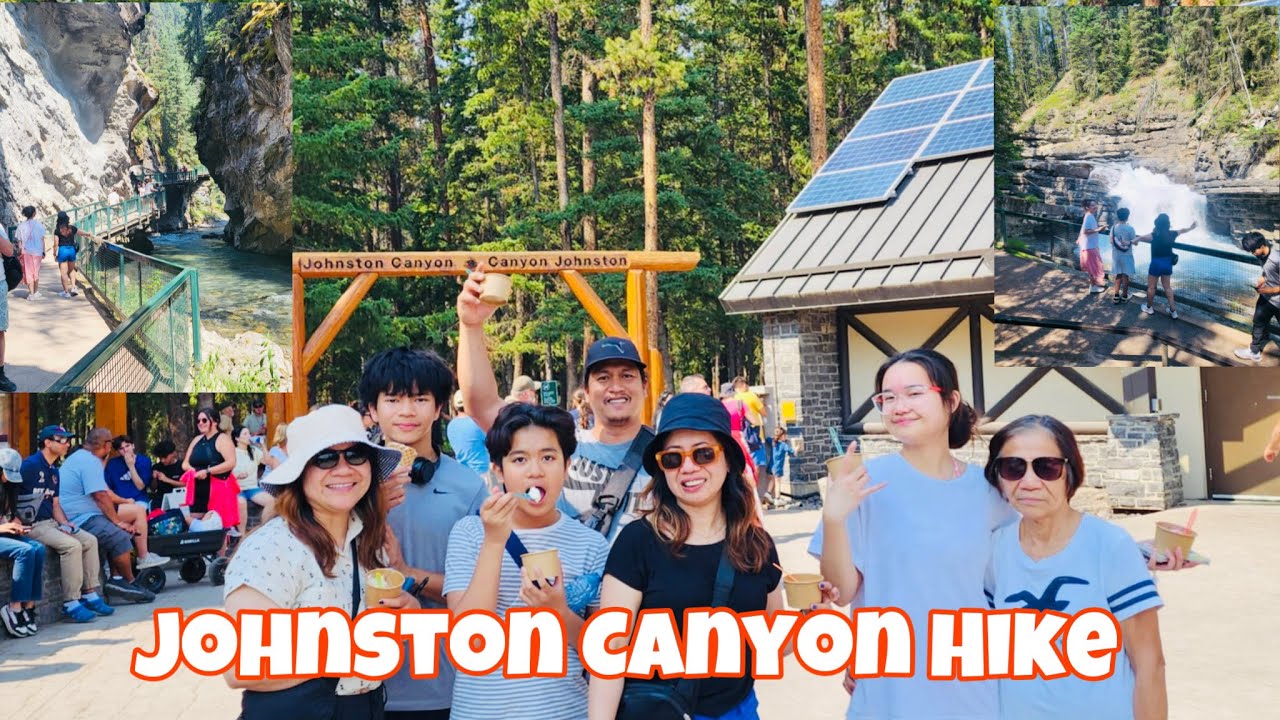 Johnston Canyon Trail Hike// Hike to the Lower and Upper Falls// Alberta, Canada// Canadian Rockies