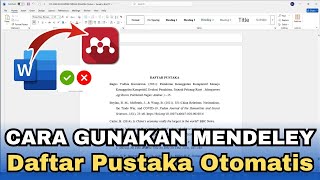 Mendeley Tutorial | Automatically Create a Bibliography (2025)