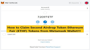 How to Claim Second Airdrop of Ethereum Fair ETHF POW tokens in Metamask Wallet