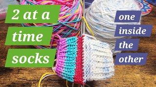 Updated 2 at a time socks | Part 1/3 | Cast on and cuff