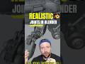Model REALISTIC mechanical JOINTS