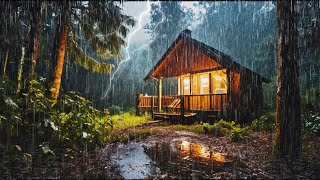 [Try Listening In 3 Minutes] To Sleep Instantly With Heavy Rain & Strong Thunder Sounds